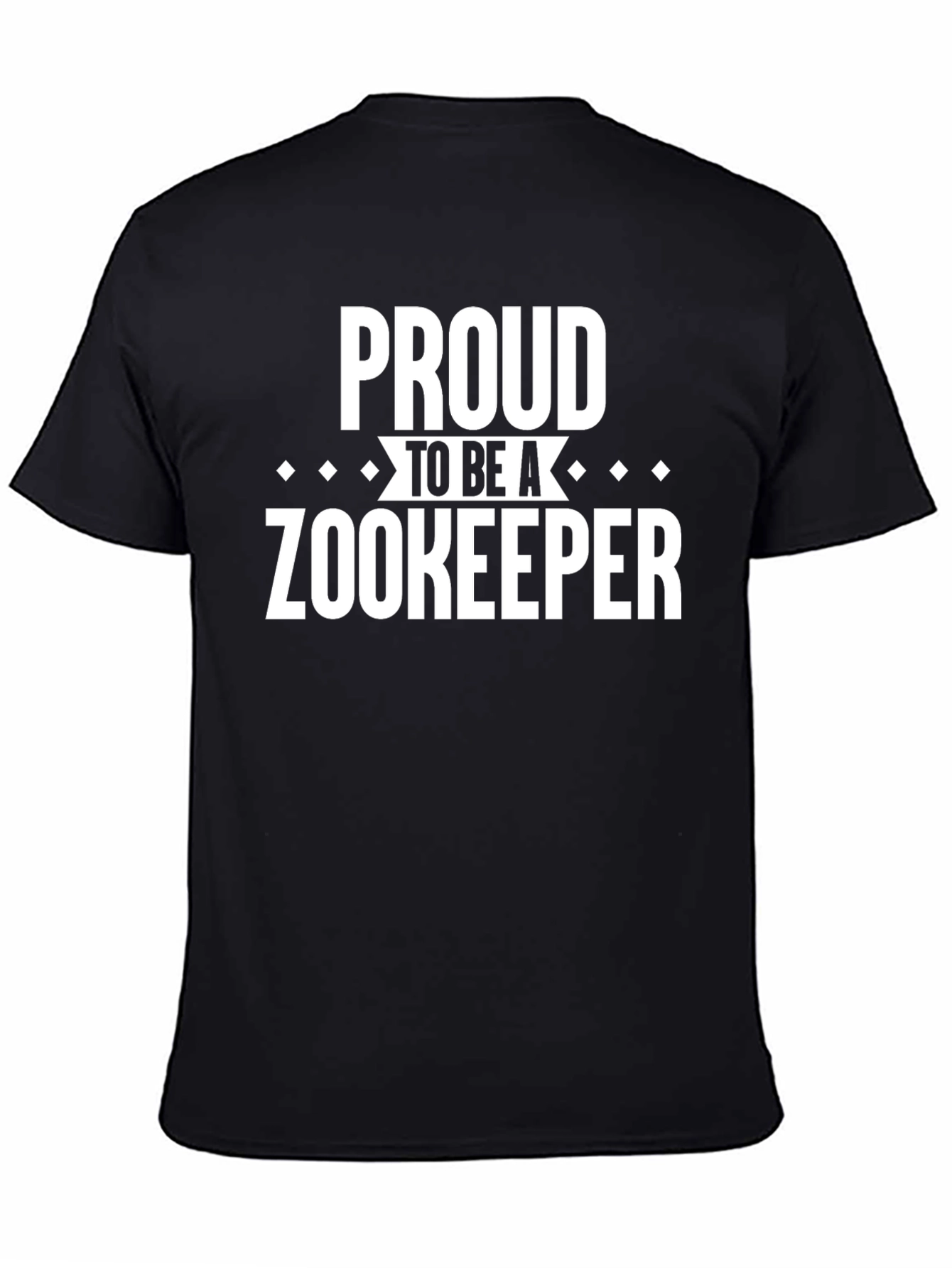 Proud Zookeeper Graphic T-Shirt - Black