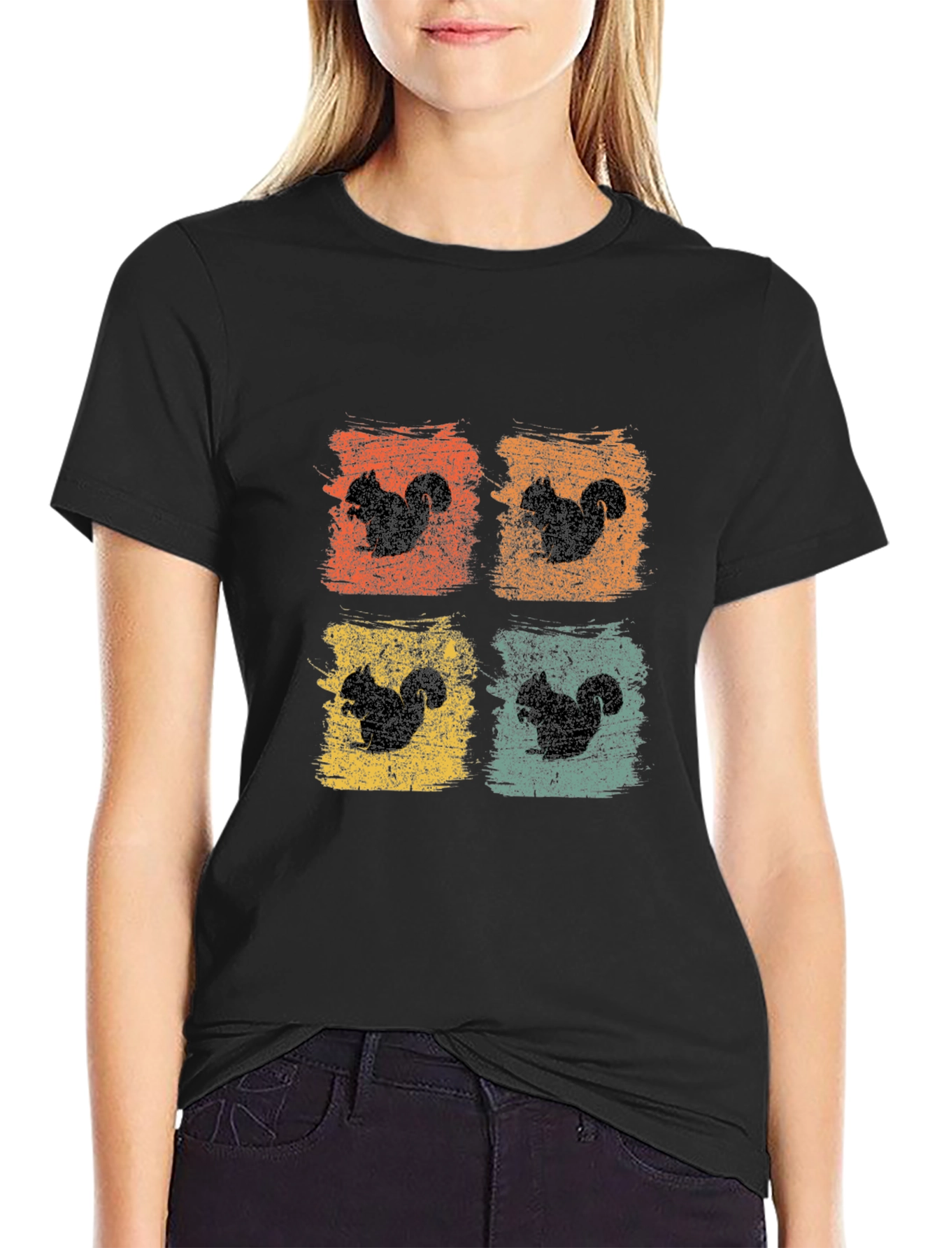 Squirrel Pop Art Graphic Tee