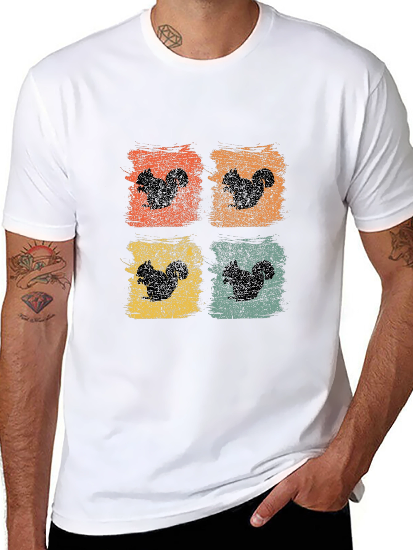 Squirrel Pop Art Graphic Tee