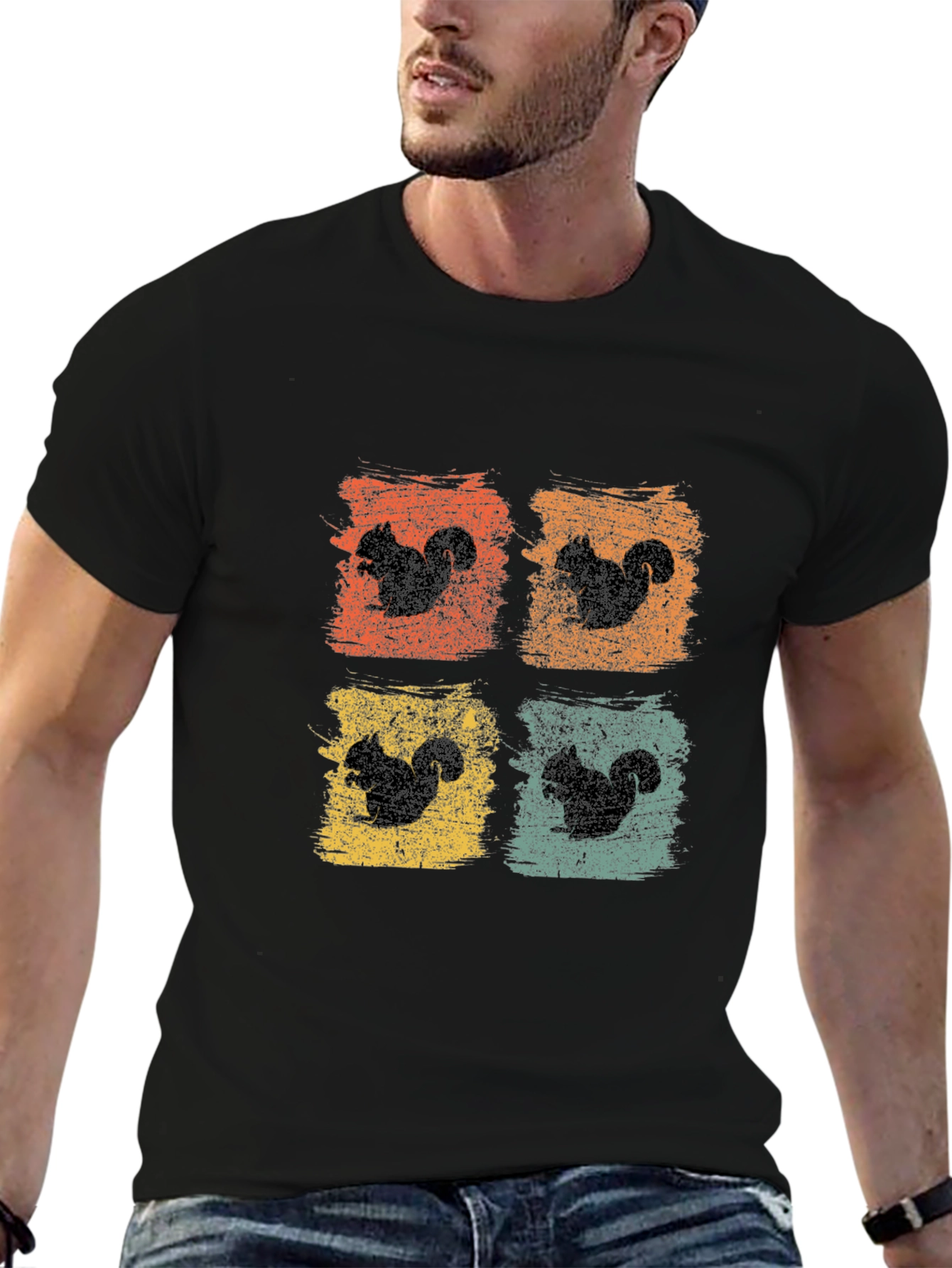 Squirrel Pop Art Graphic Tee