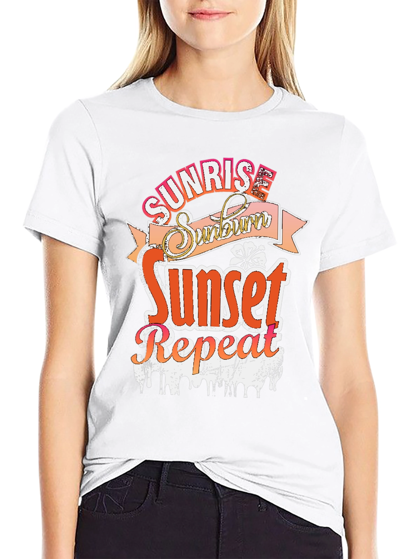 Sunrise Sunburn Sunset Repeat T-Shirt