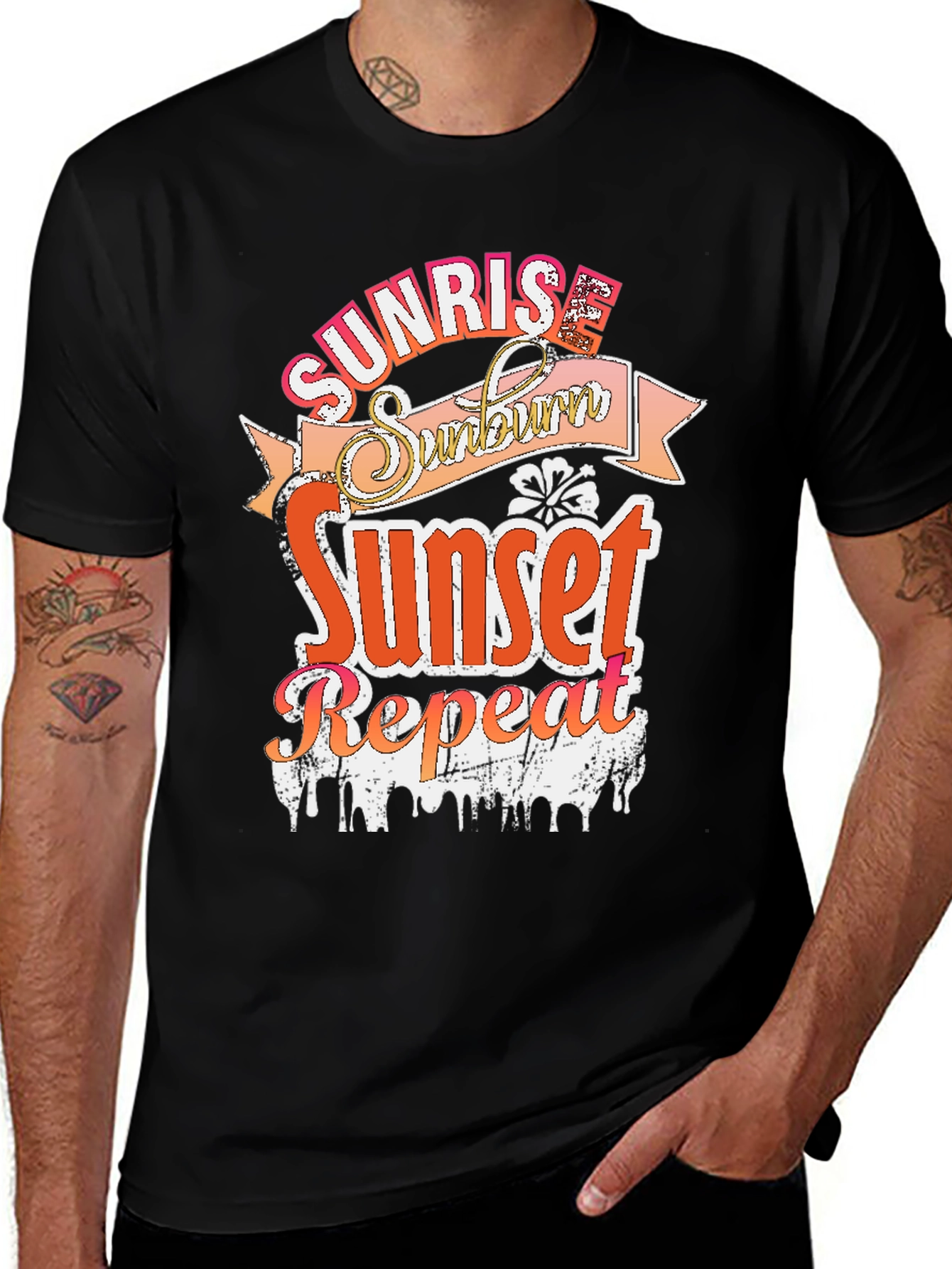 Sunrise Sunburn Sunset Repeat T-Shirt