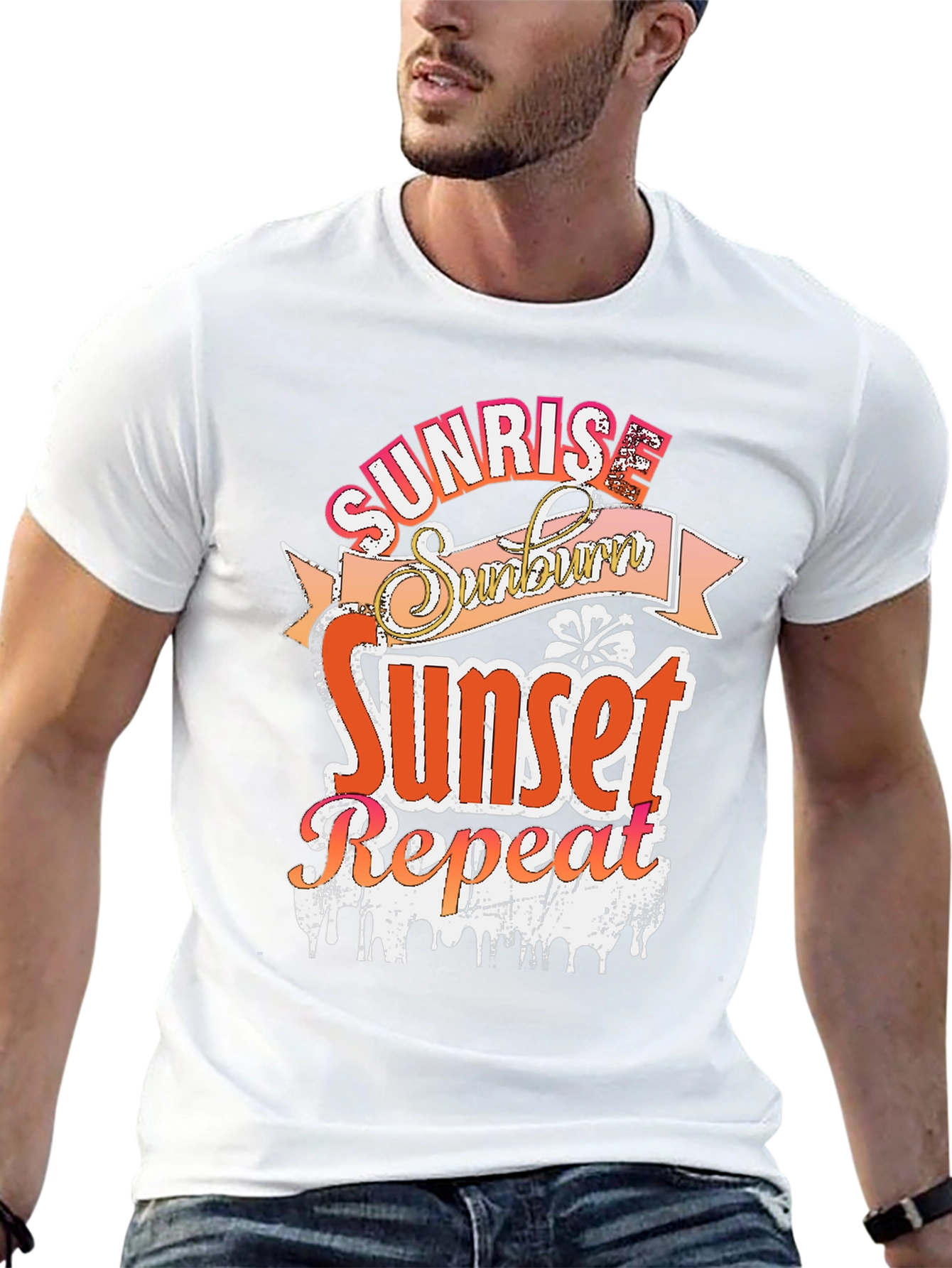 Sunrise Sunburn Sunset Repeat T-Shirt