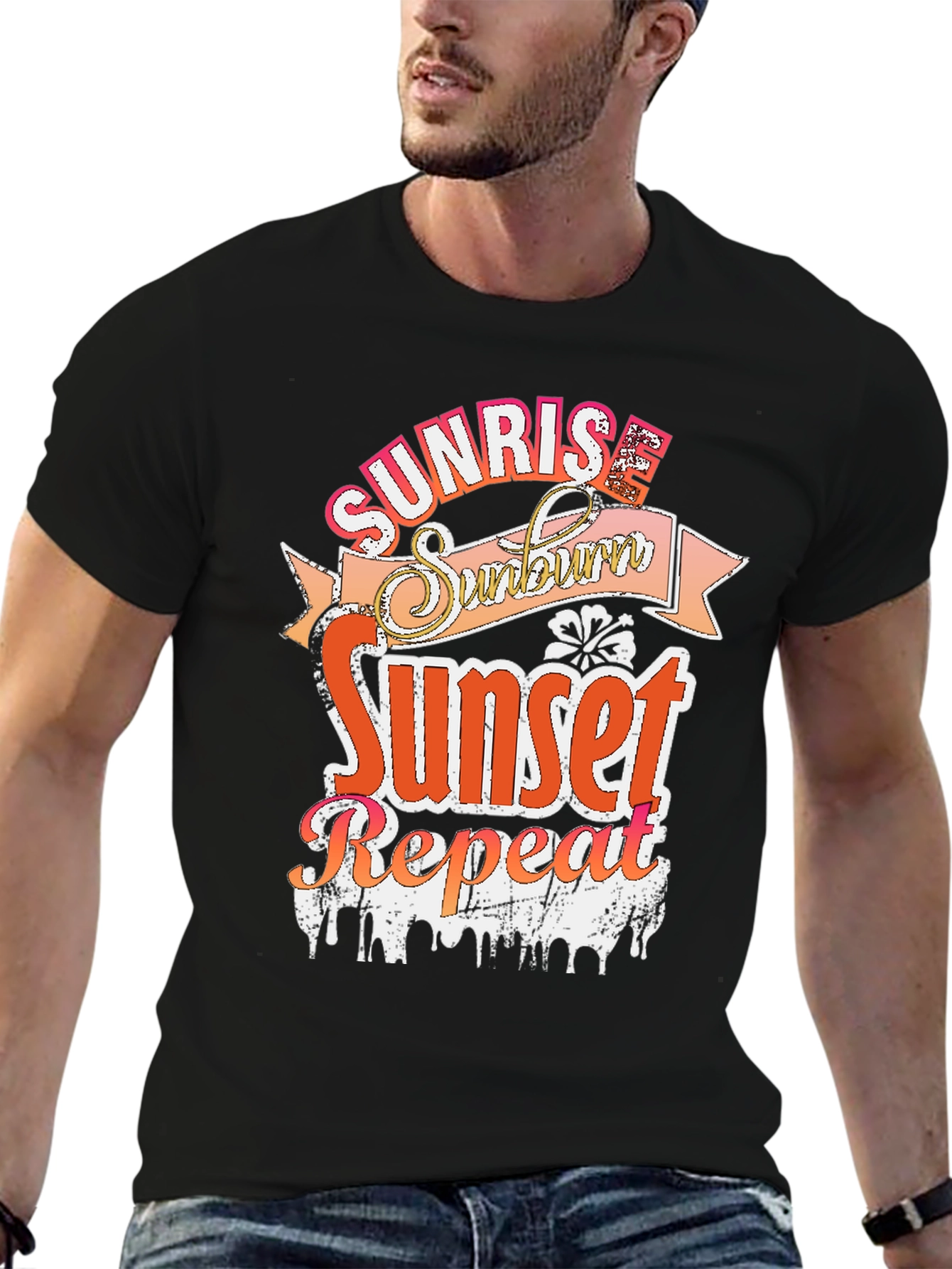 Sunrise Sunburn Sunset Repeat T-Shirt