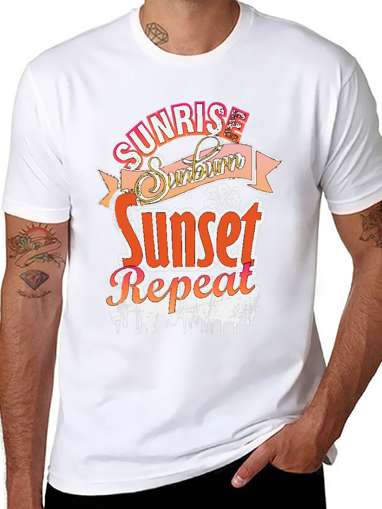 Sunrise Sunburn Sunset Repeat T-Shirt