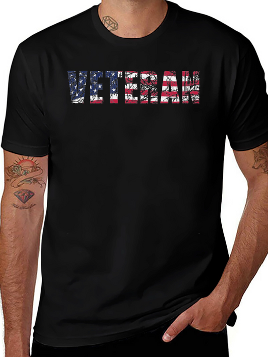 Veteran USA Flag Graphic T-Shirt