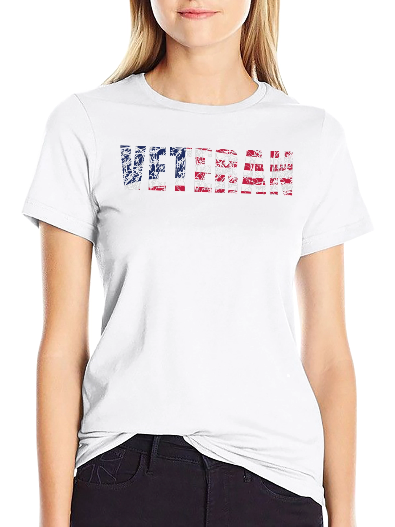 Veteran USA Flag Graphic T-Shirt