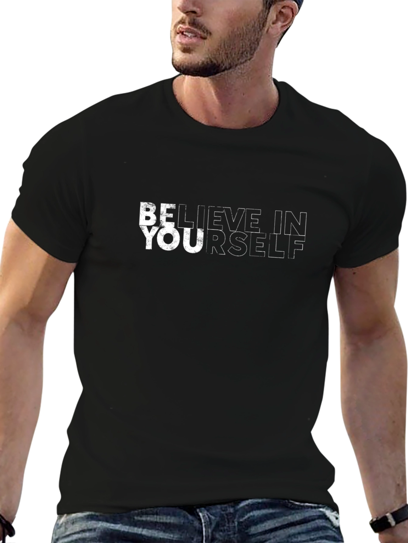 Believe in Yourself Black Tee