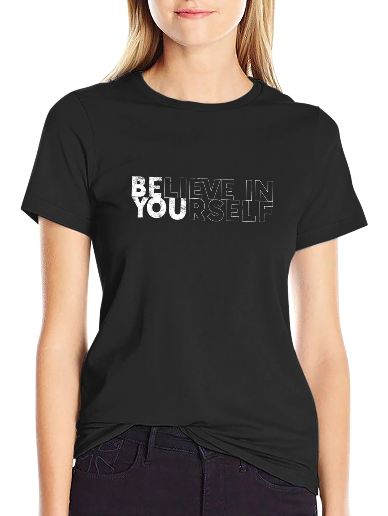 Believe in Yourself Black Tee