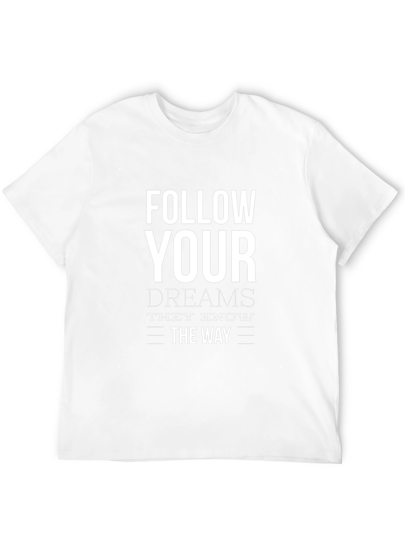 Follow Your Dreams Graphic Tee - Inspirational Black T-Shirt