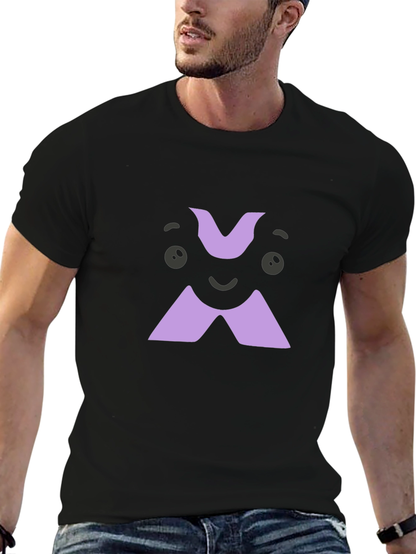 Funny Cartoon X T-Shirt - Black