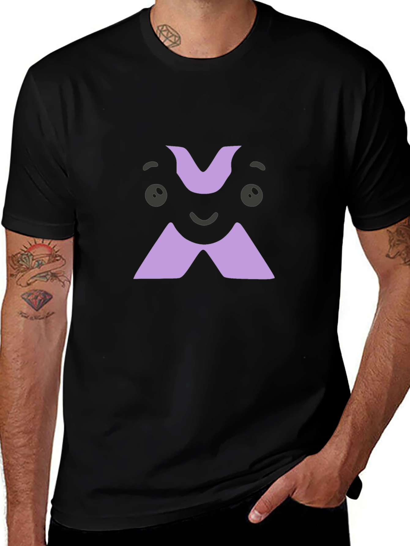 Funny Cartoon X T-Shirt - Black