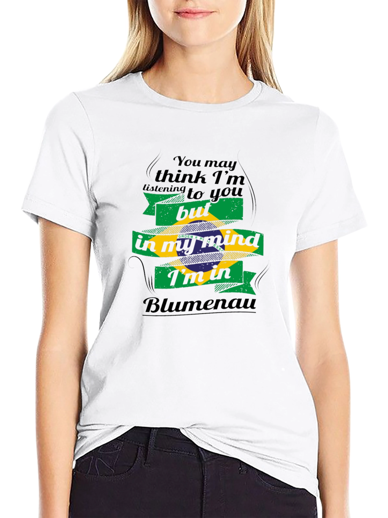 Blumenau Brazil Mind T-Shirt - Black