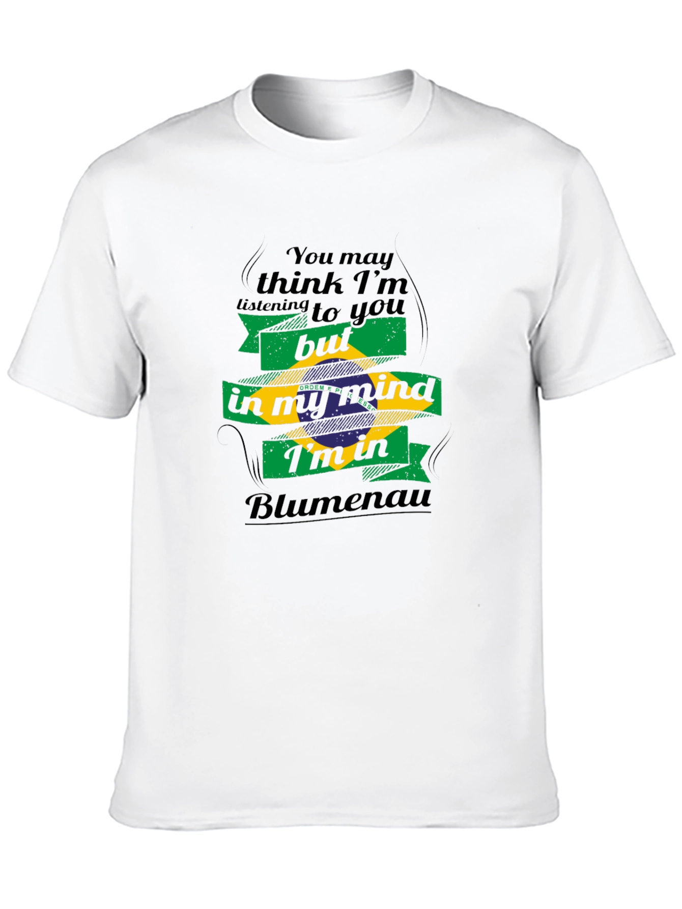 Blumenau Brazil Mind T-Shirt - Black