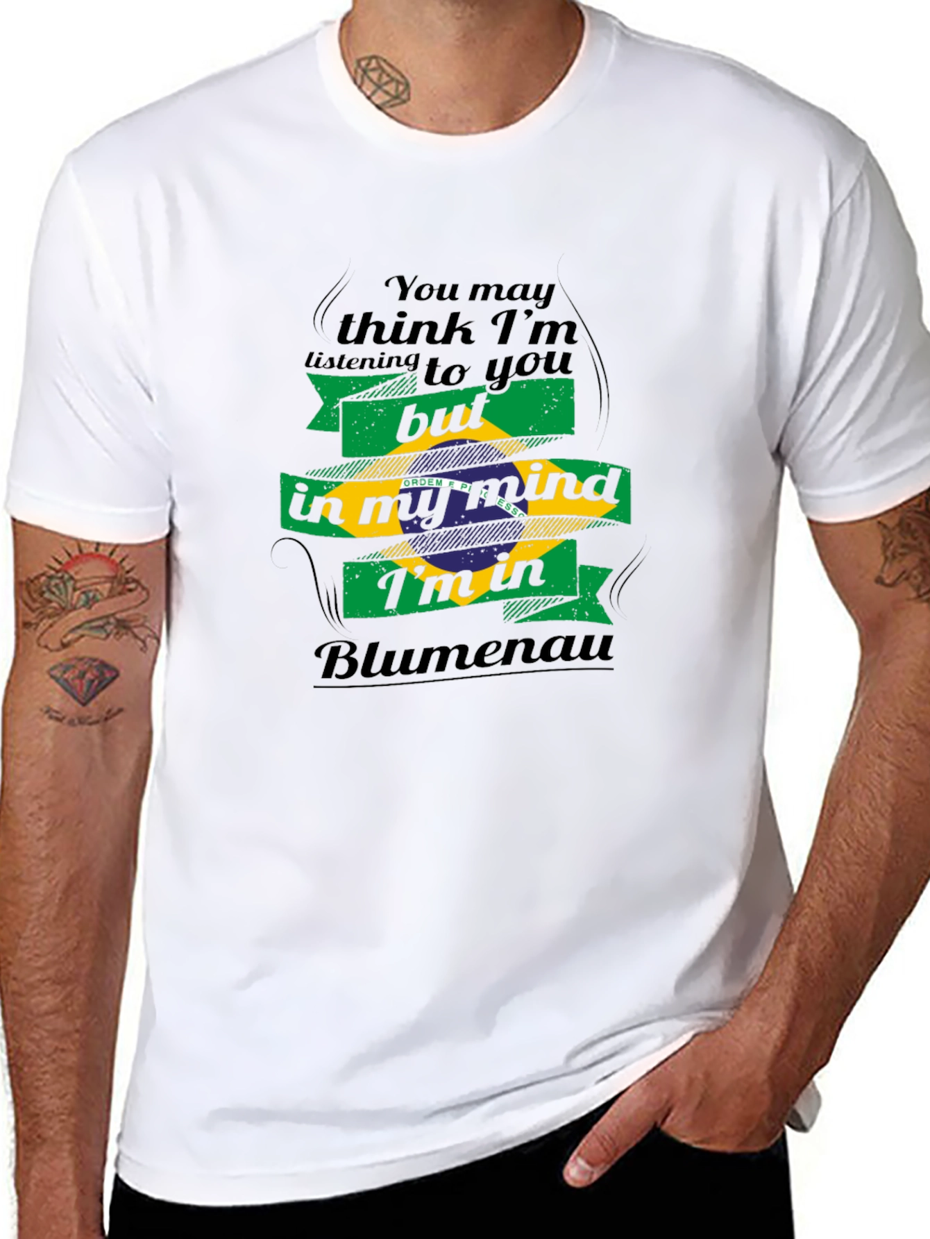 Blumenau Brazil Mind T-Shirt - Black