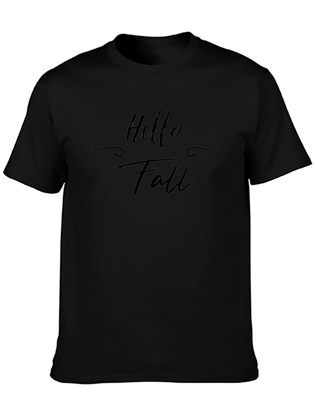 Hello Fall Black T-Shirt