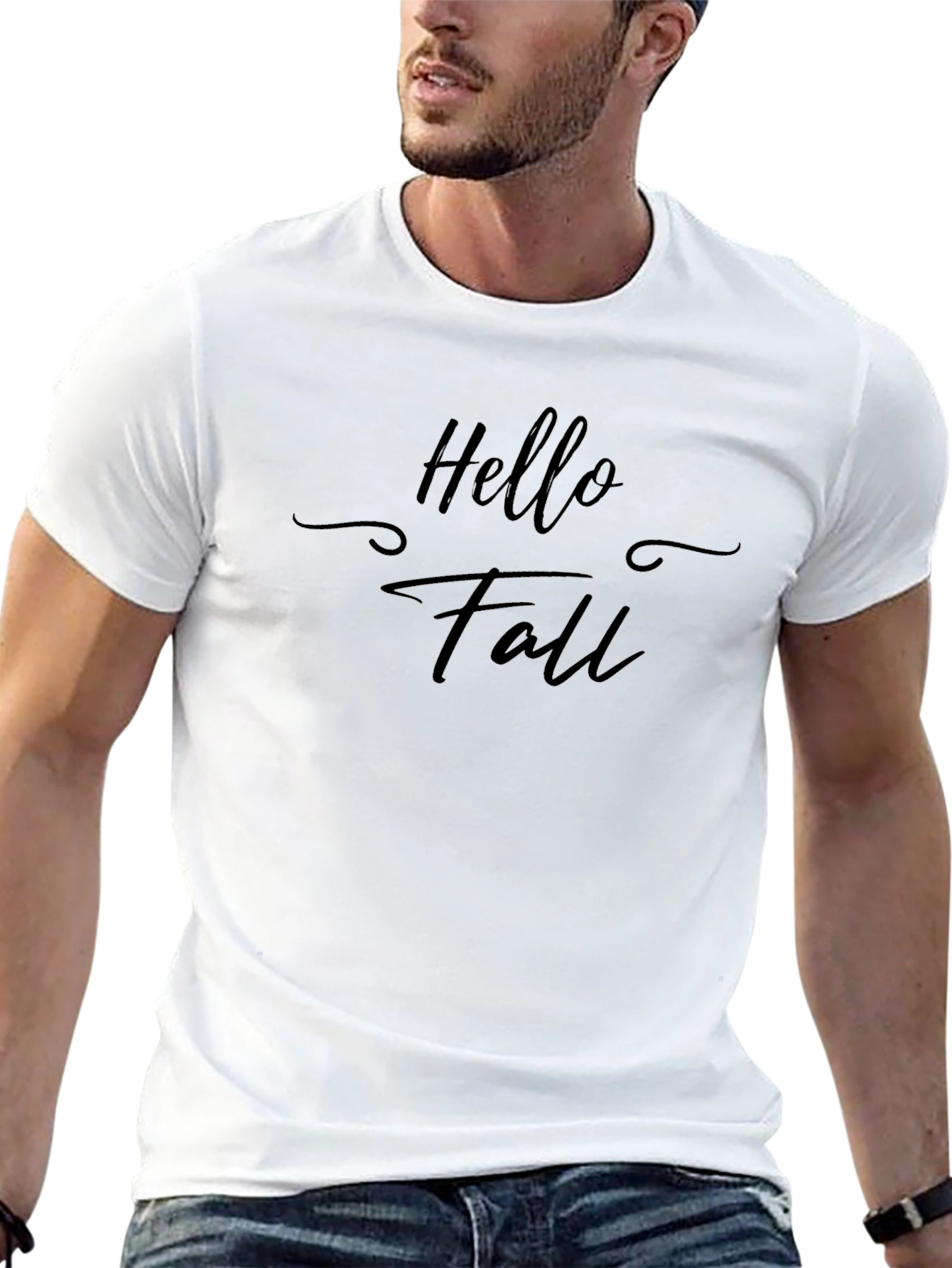 Hello Fall Black T-Shirt