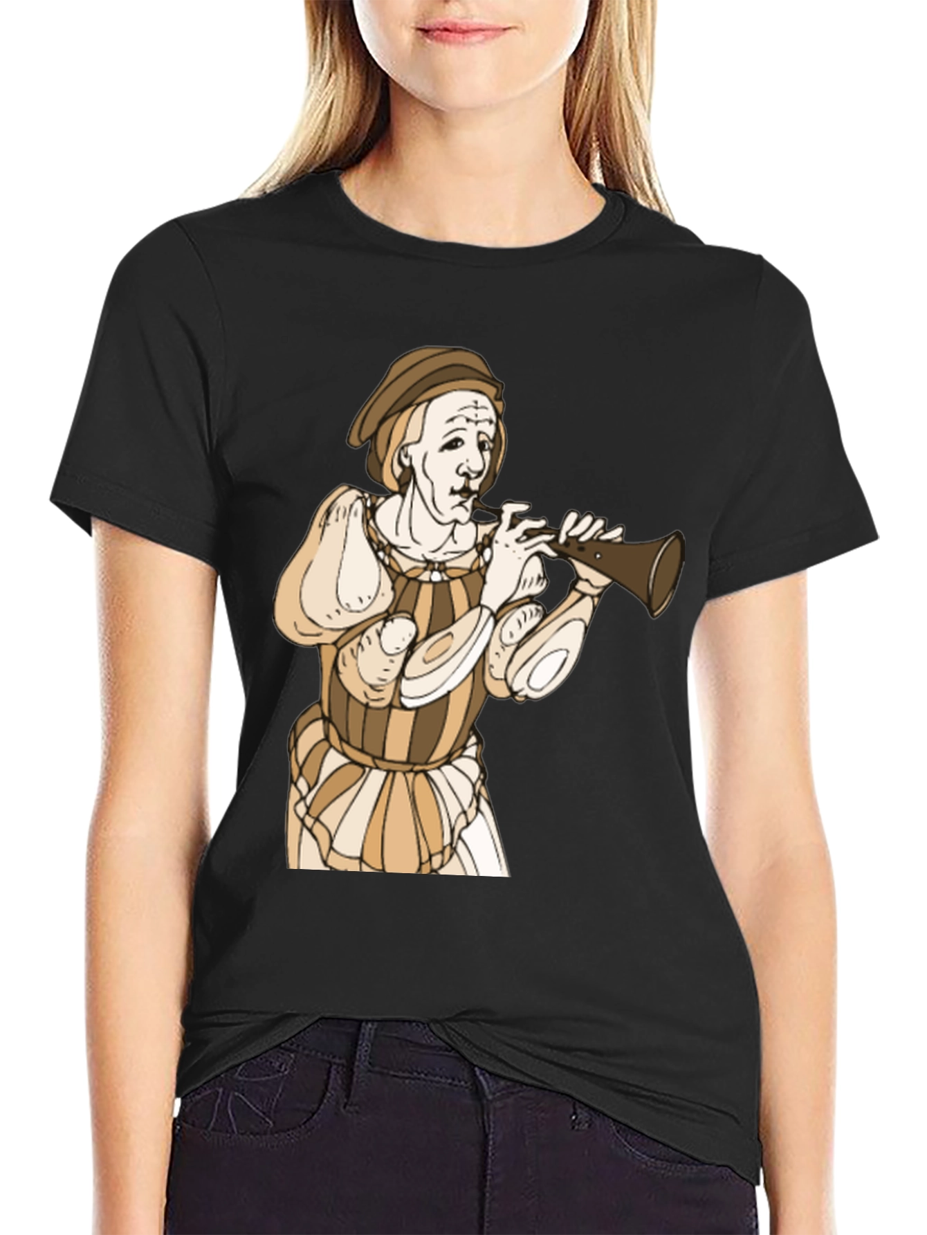 Renaissance Musician Graphic T-Shirt