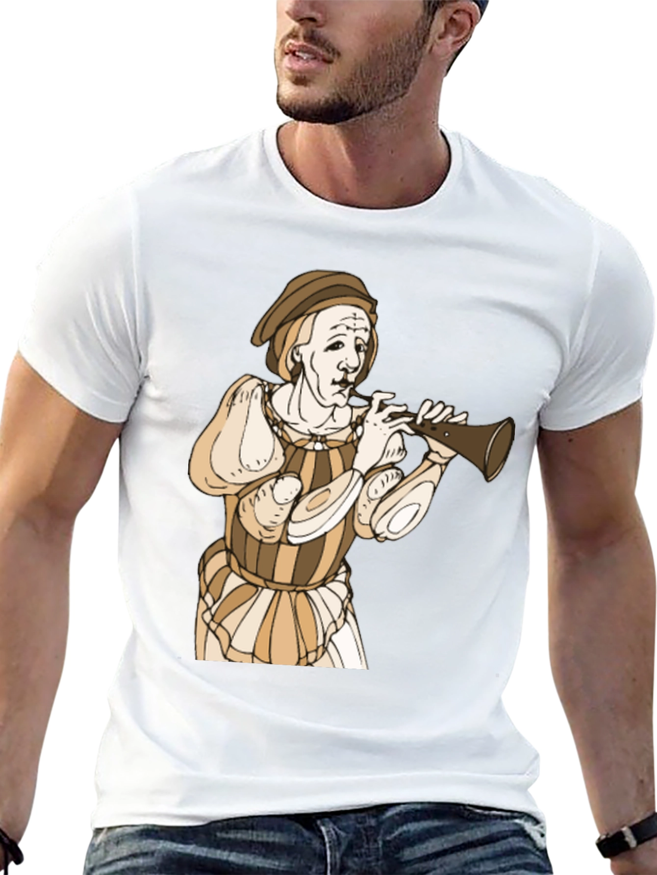 Renaissance Musician Graphic T-Shirt