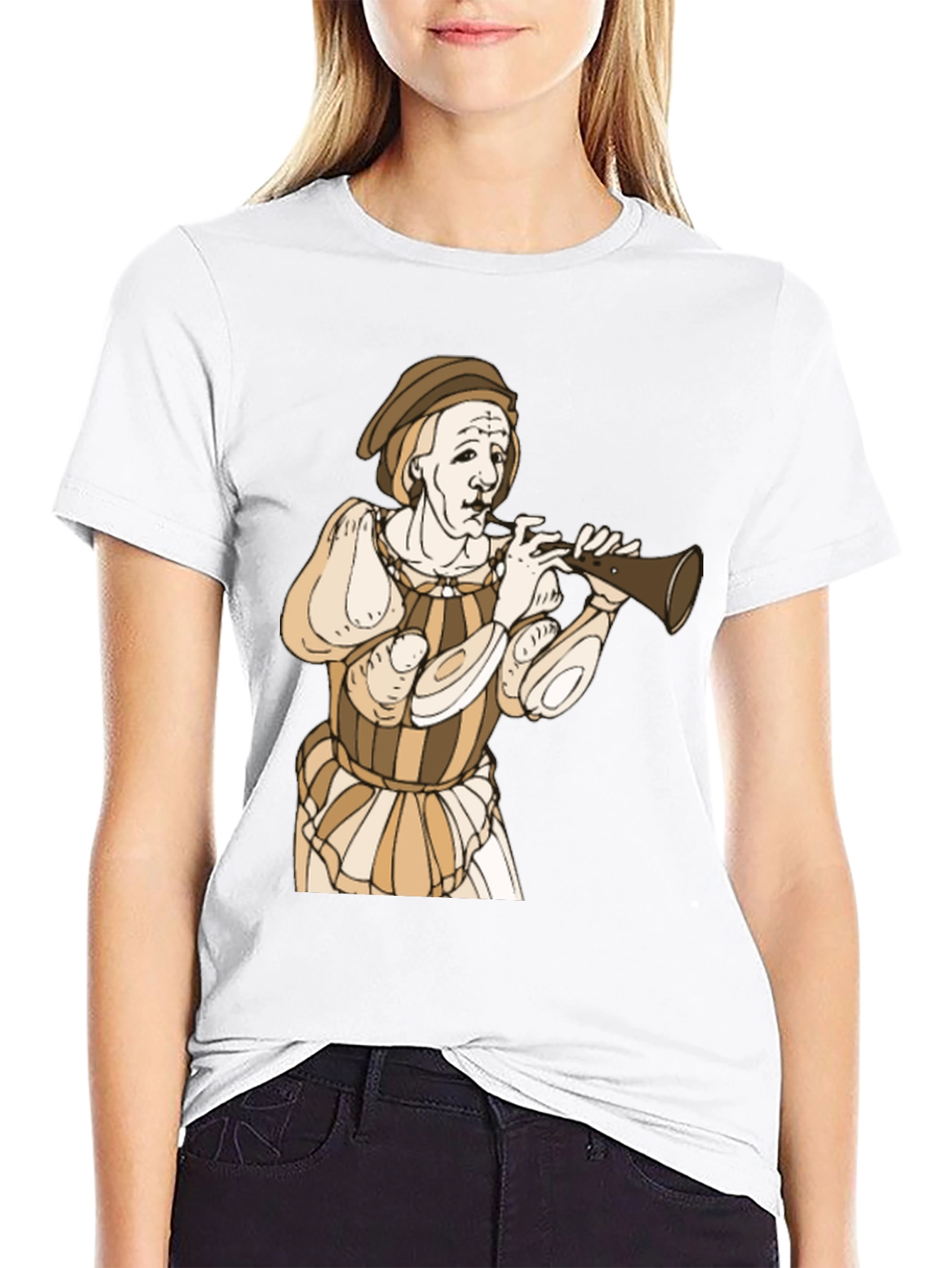 Renaissance Musician Graphic T-Shirt