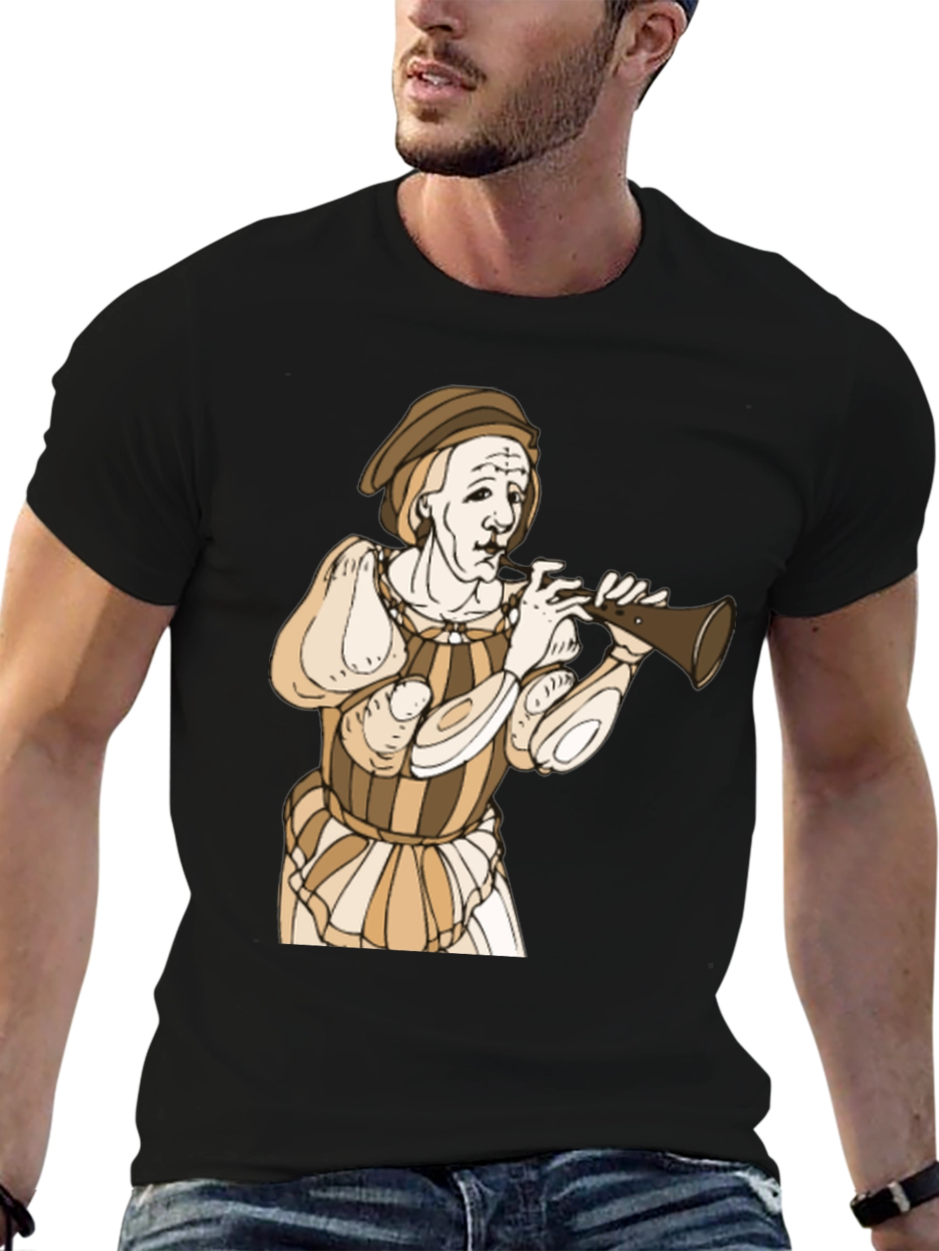Renaissance Musician Graphic T-Shirt