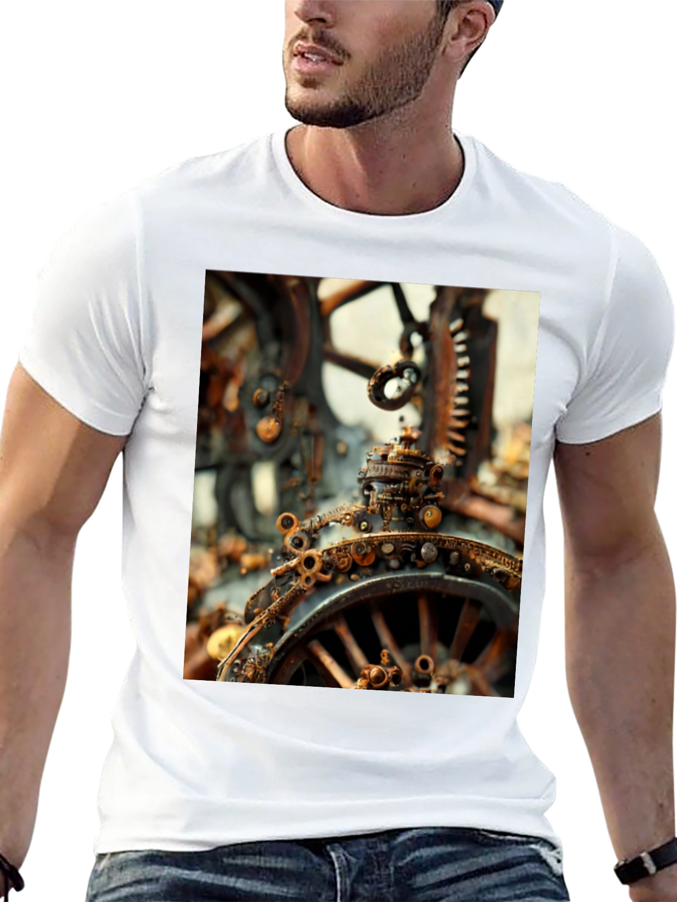 Steampunk Gears Graphic T-Shirt