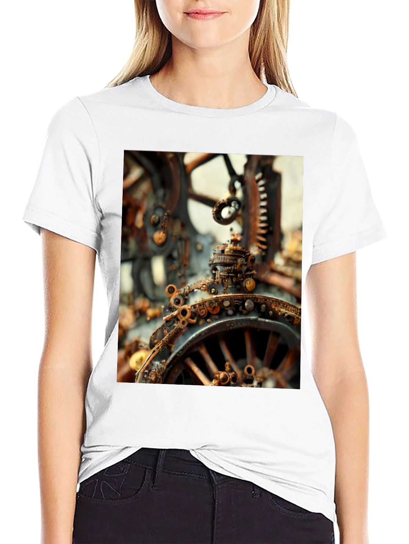 Steampunk Gears Graphic T-Shirt