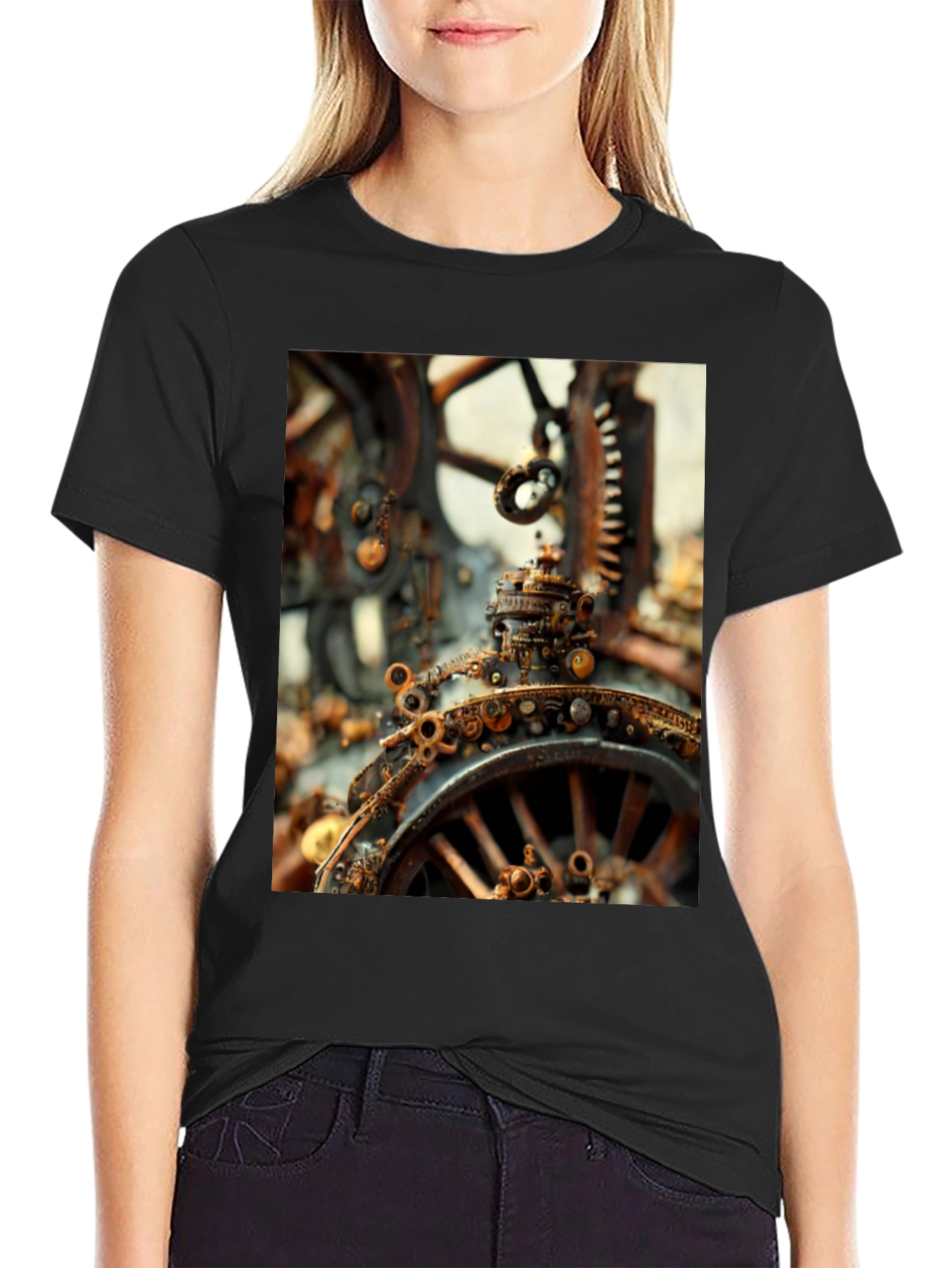 Steampunk Gears Graphic T-Shirt