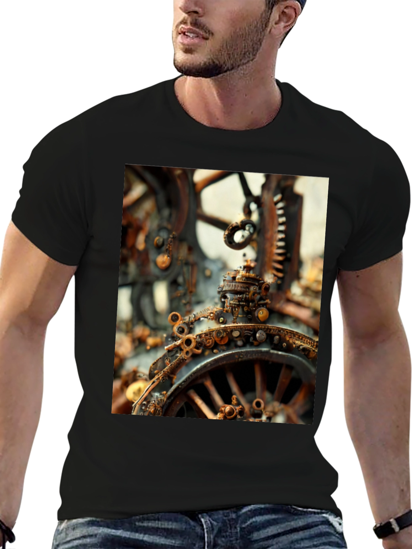 Steampunk Gears Graphic T-Shirt