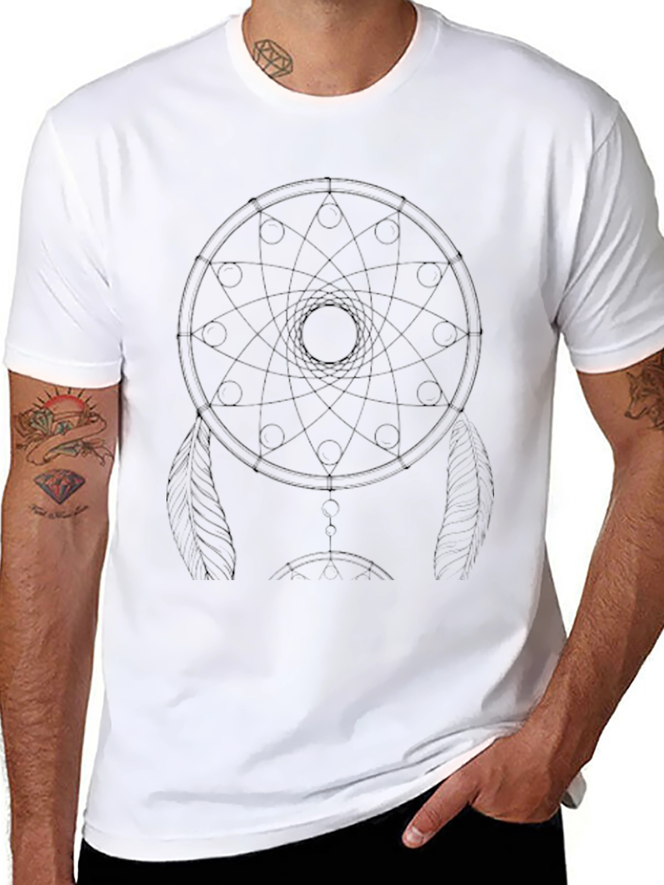 Dreamcatcher Graphic Black T-Shirt