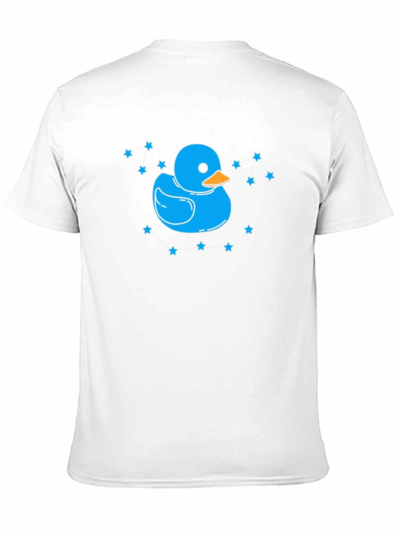 Blue Duck Star Tee - Quirky Black T-Shirt