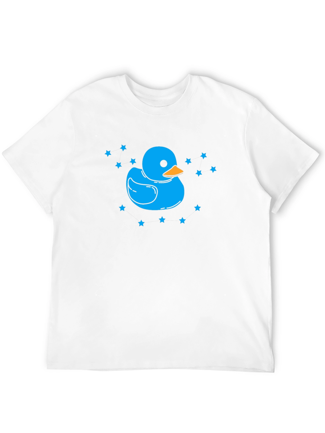 Blue Duck Star Tee - Quirky Black T-Shirt