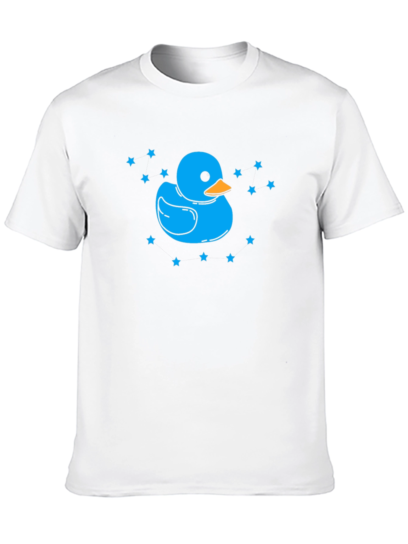 Blue Duck Star Tee - Quirky Black T-Shirt
