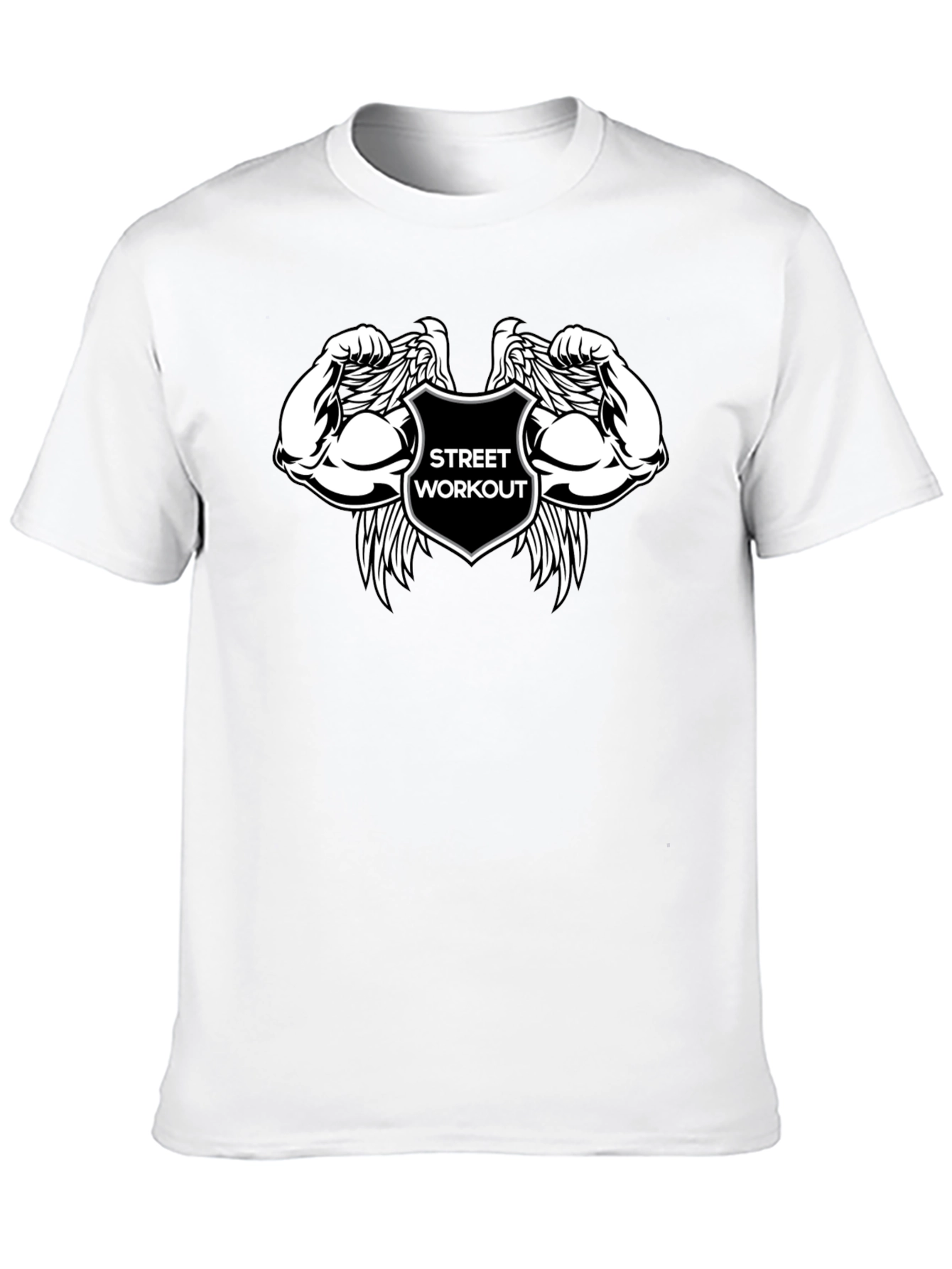 Street Workout Black T-Shirt with Graphic