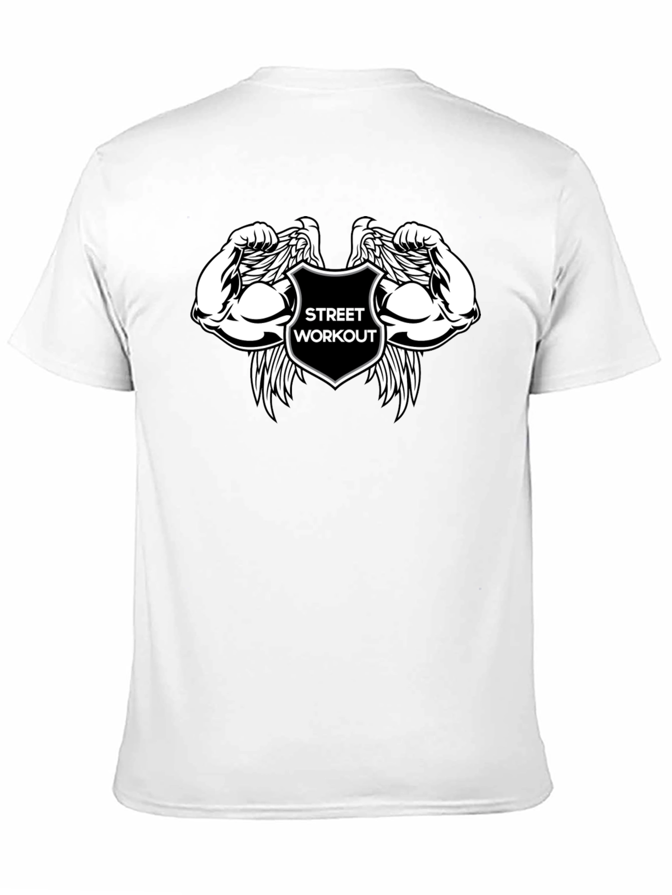Street Workout Black T-Shirt with Graphic
