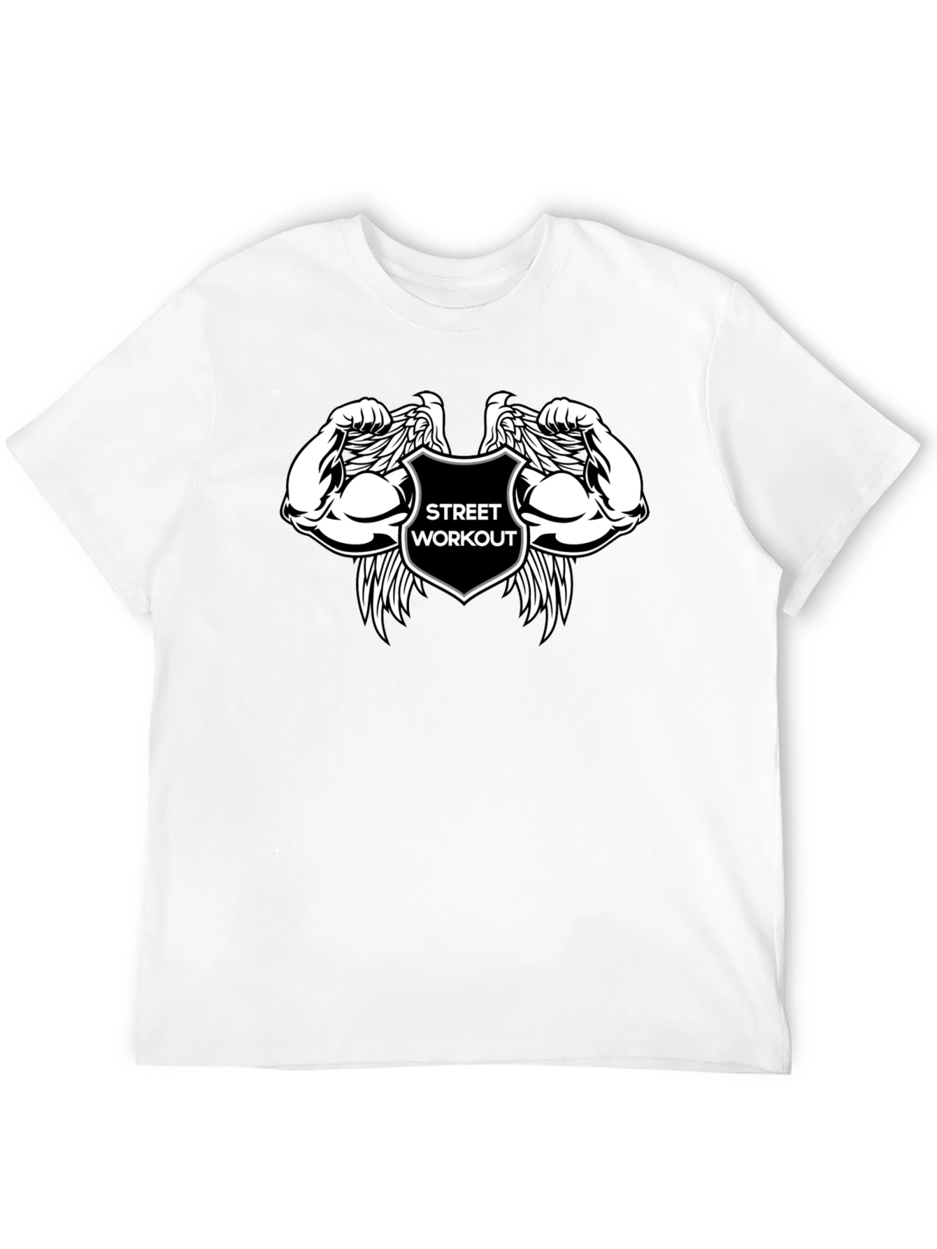 Street Workout Black T-Shirt with Graphic