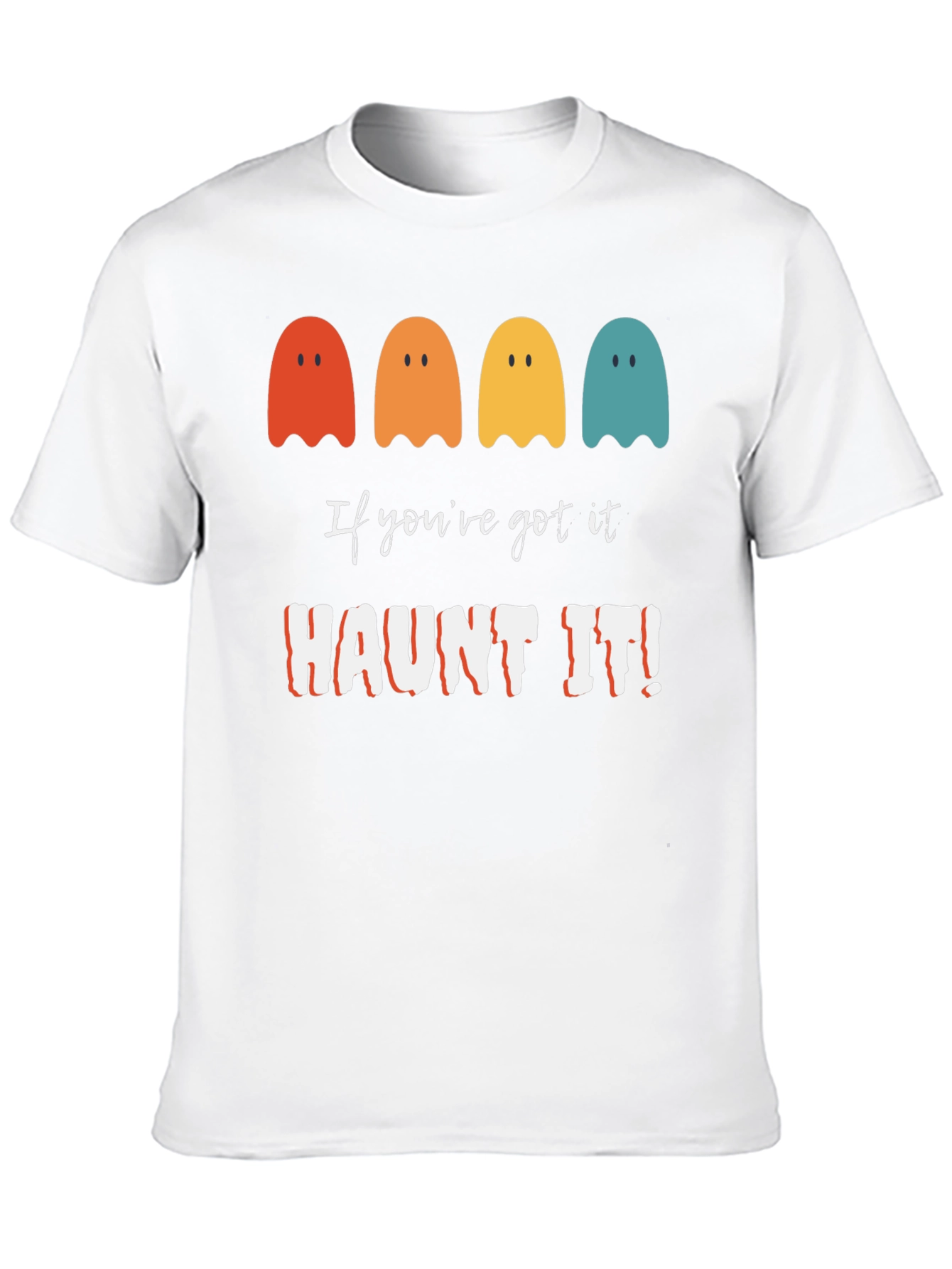 Haunt It! Ghost Graphic Tee - Halloween Shirt