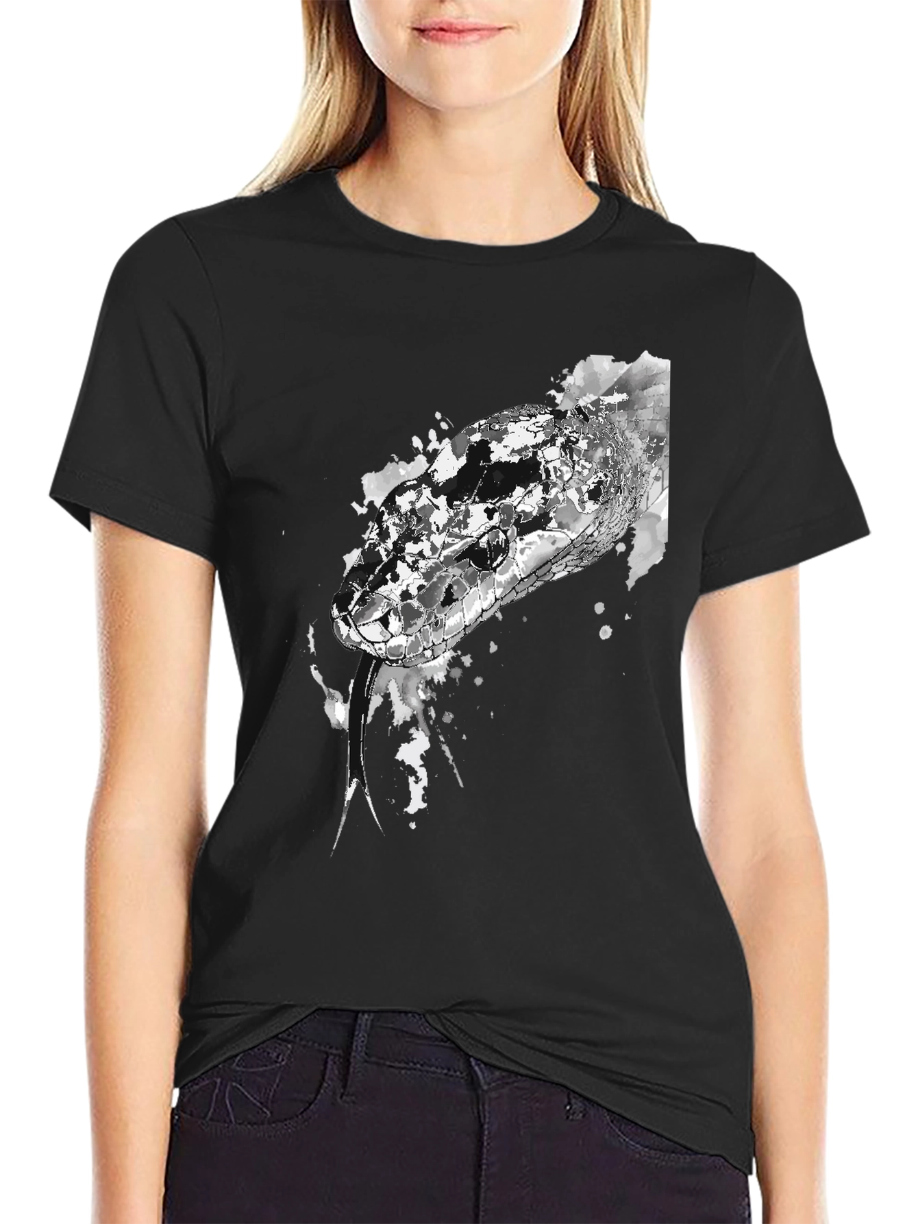 Black Snake Graphic T-Shirt
