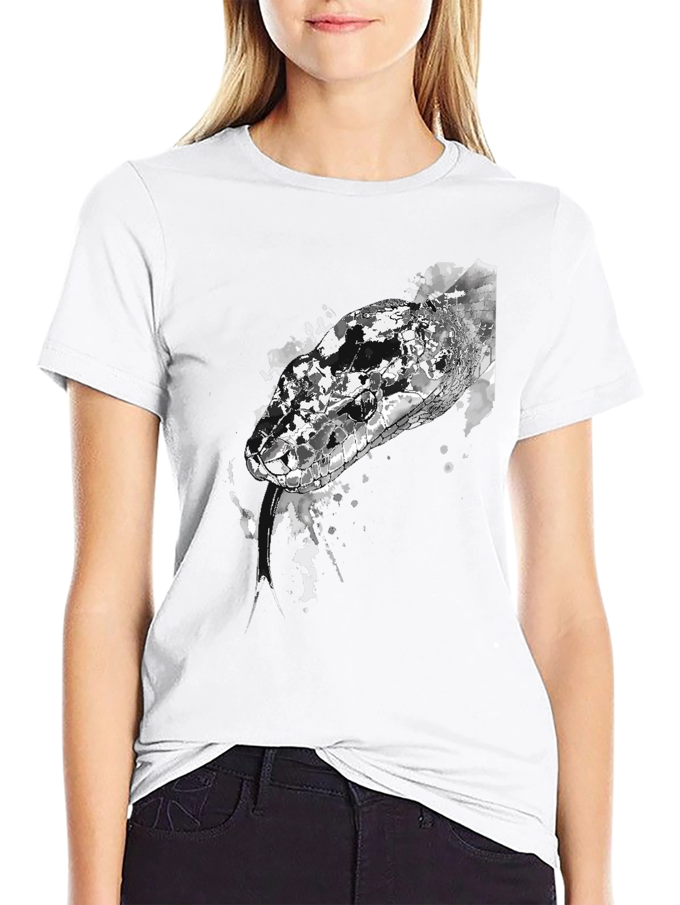 Black Snake Graphic T-Shirt
