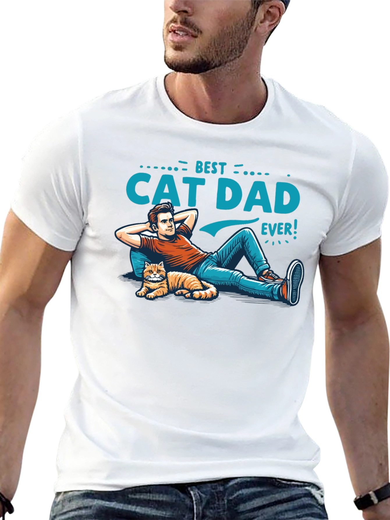 Best Cat Dad Ever T-Shirt