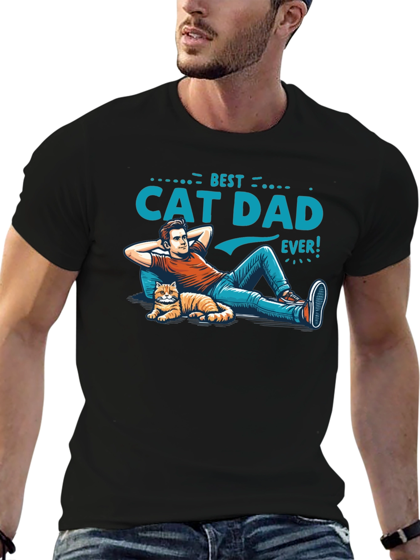 Best Cat Dad Ever T-Shirt