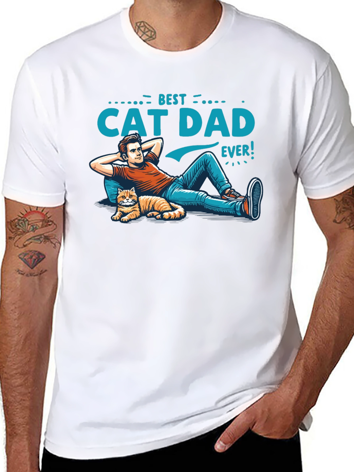 Best Cat Dad Ever T-Shirt