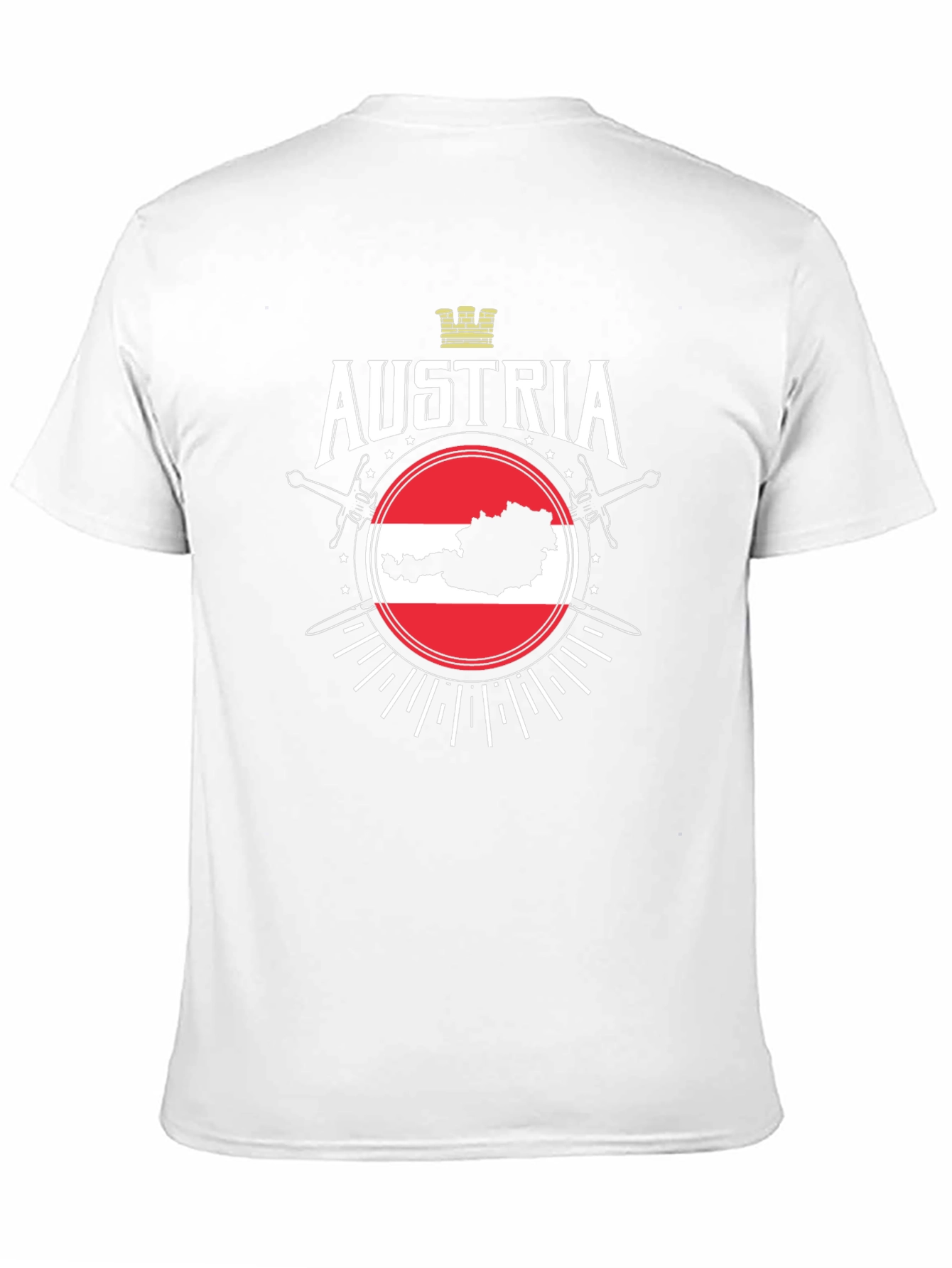 Austria Flag Map Graphic T-Shirt