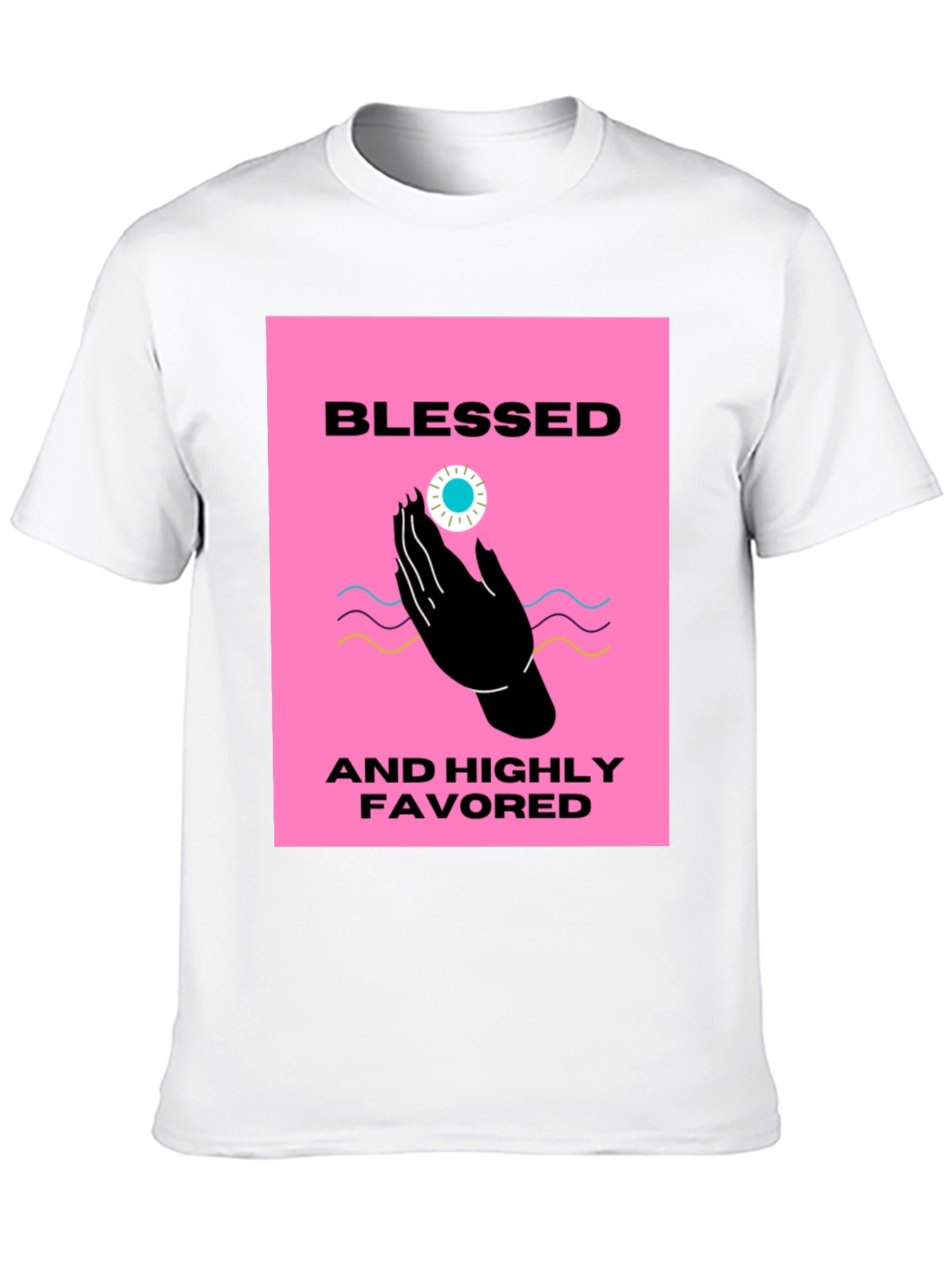 Blessed & Highly Favored Black T-Shirt