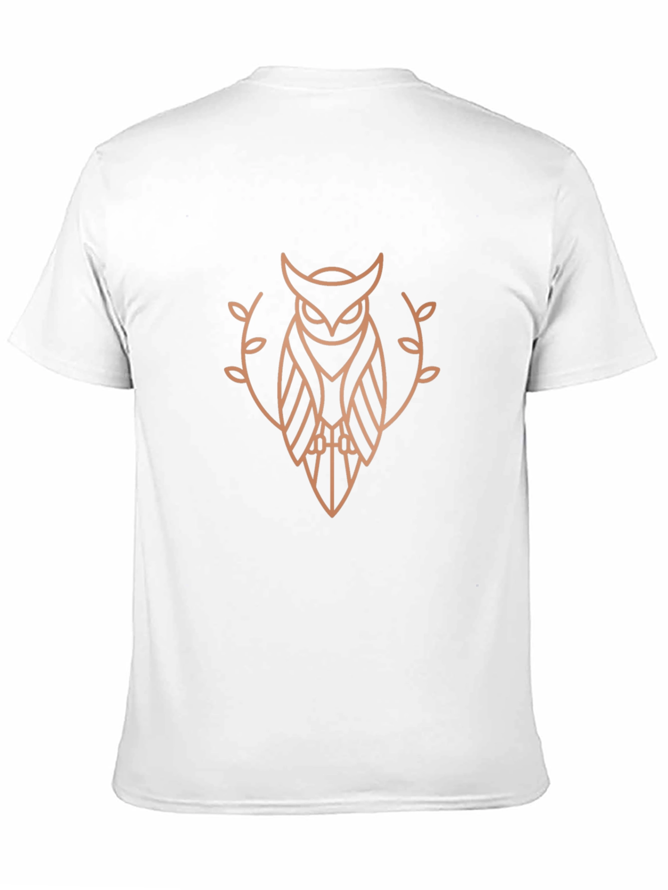 Geometric Owl Graphic Tee - Stylish Black T-Shirt
