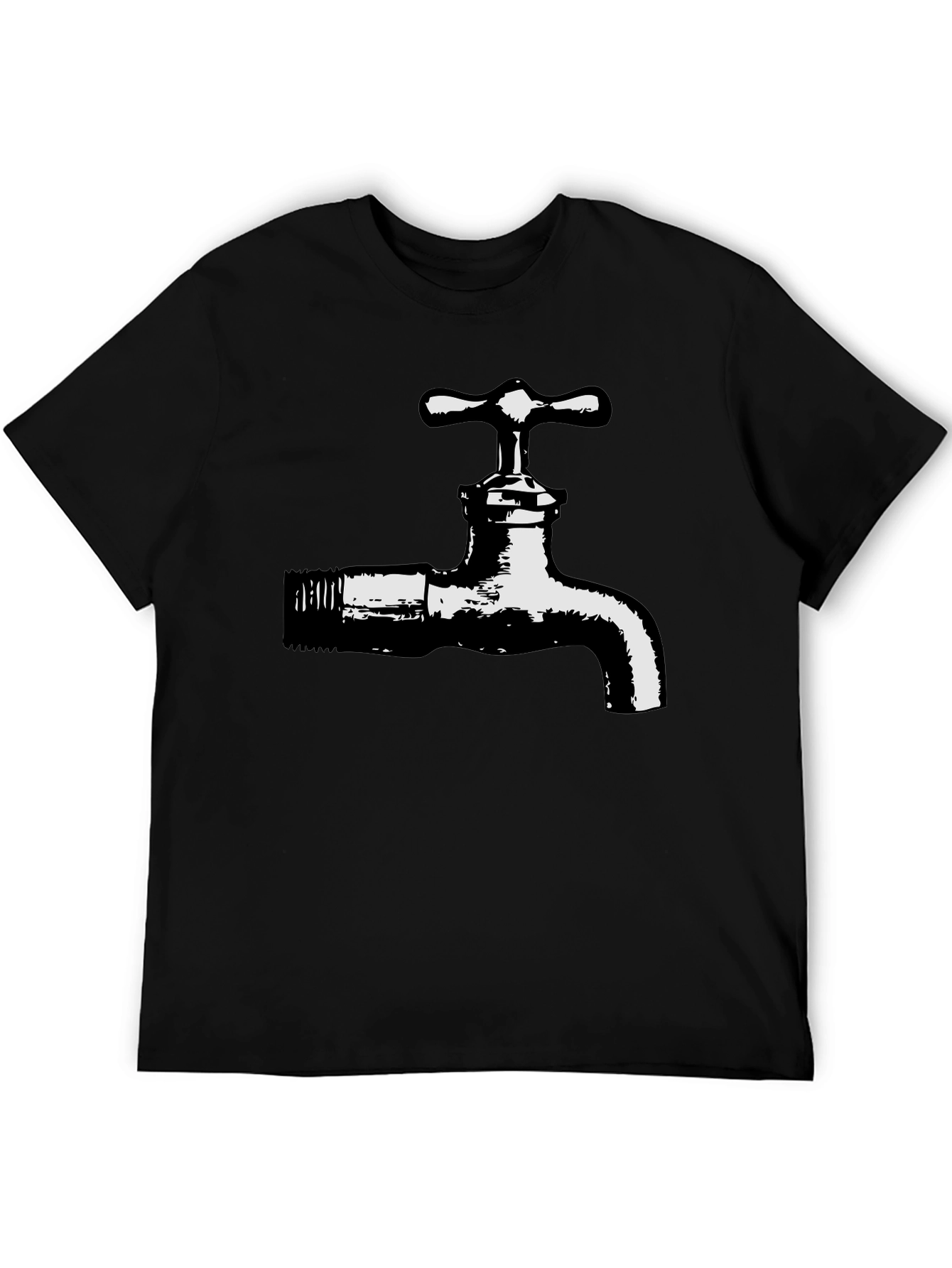 Faucet Graphic T-Shirt - Black