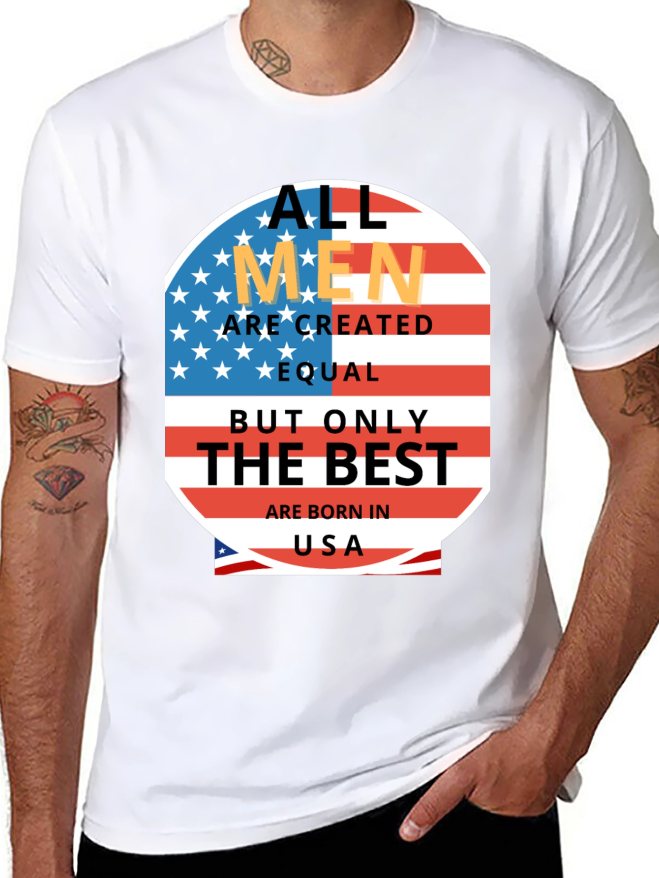 All Men Are Created Equal USA T-Shirt