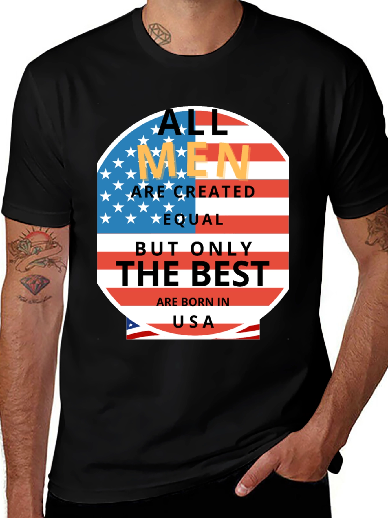 All Men Are Created Equal USA T-Shirt