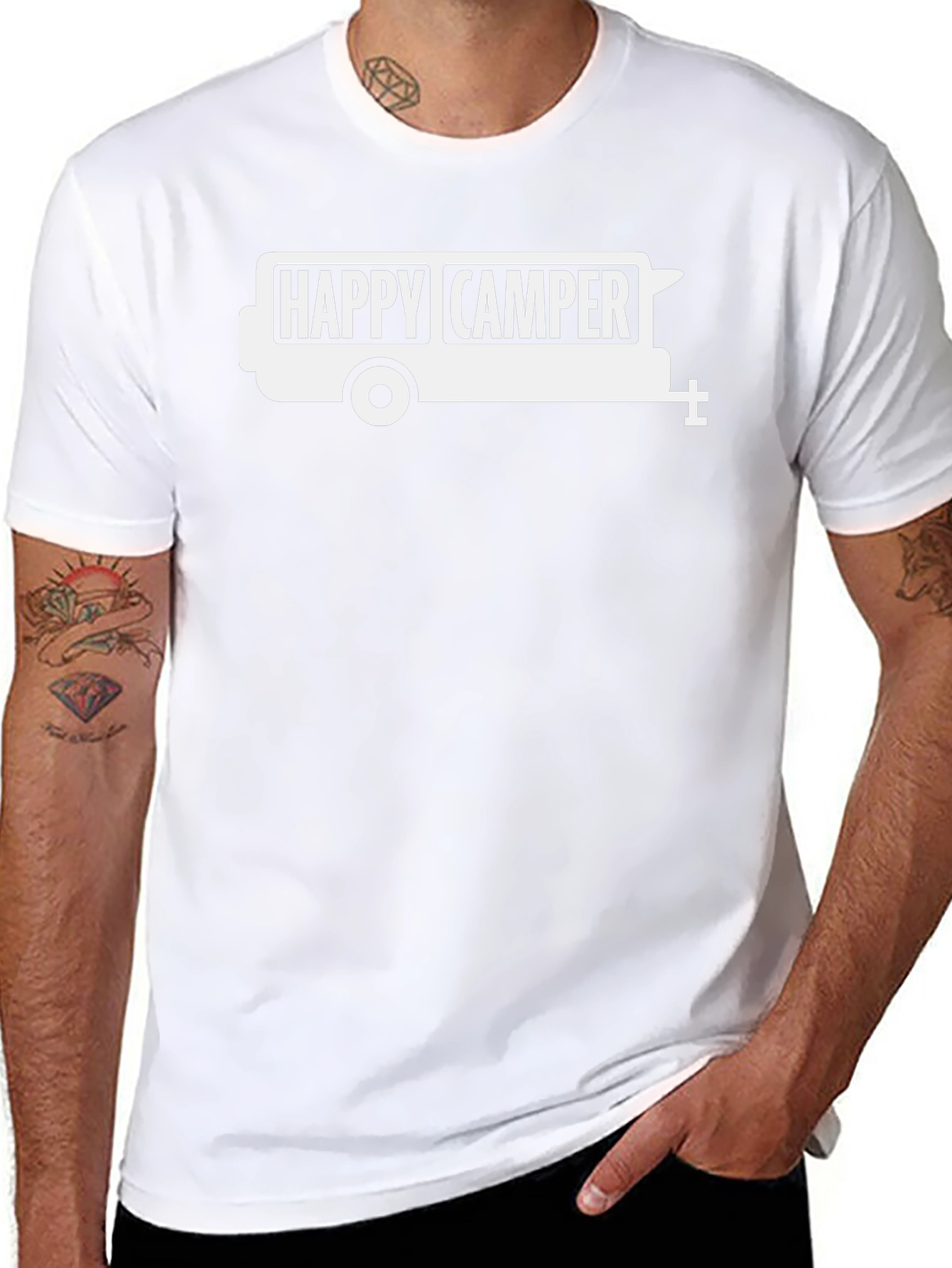 Happy Camper Graphic Tee - Camping Adventure