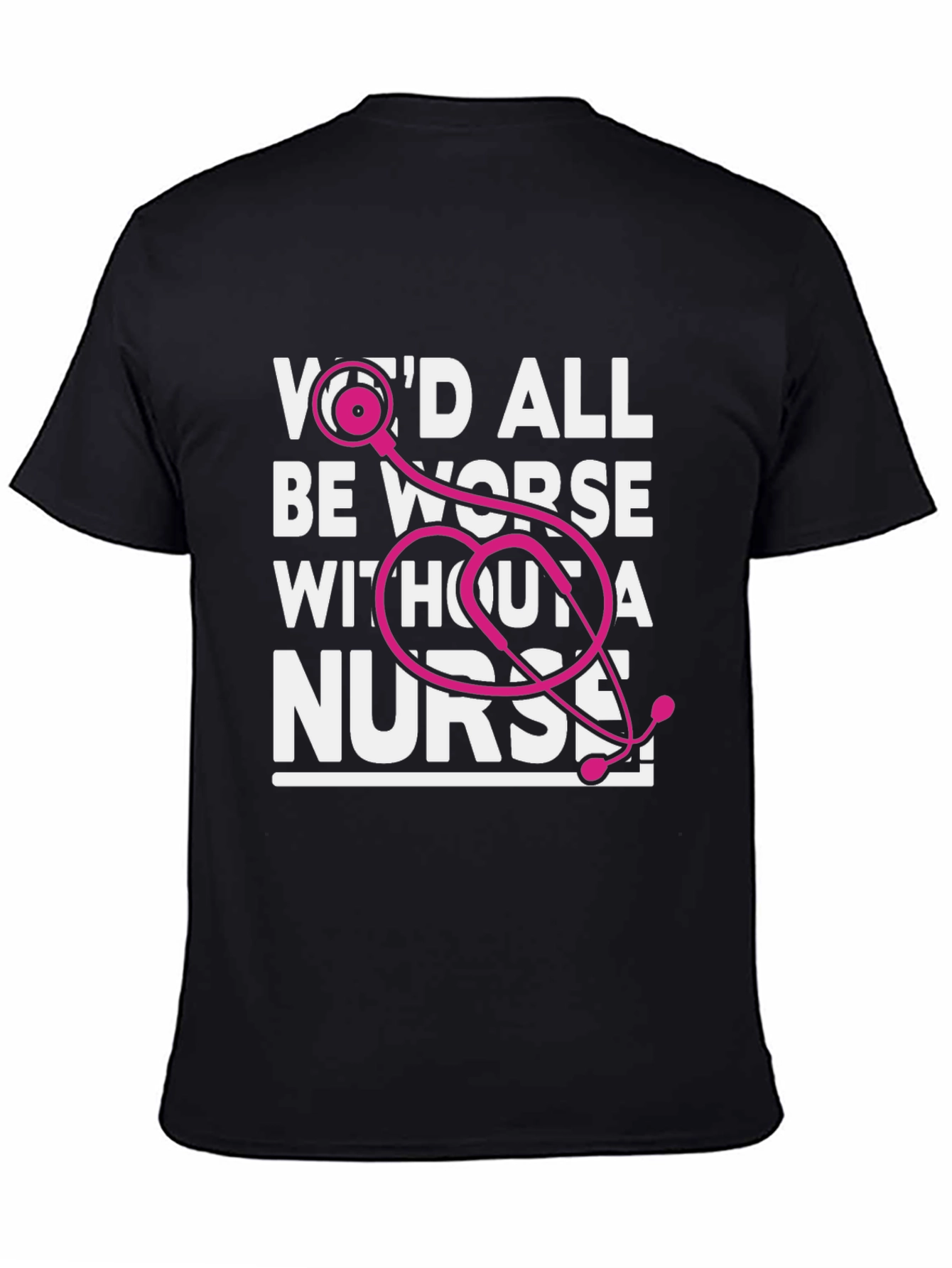 Nurse Appreciation Graphic Tee - Black